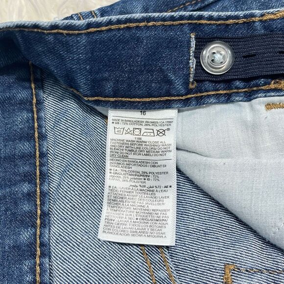 Old Navy Skinny Built-In Tough Boys Blue Jeans Size 16 Youth - Picture 7 of 8